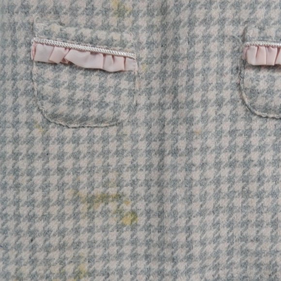 C740 Jillian's Closet Gray and Pink Houndstooth Coat and Dress - Picture 11 of 14